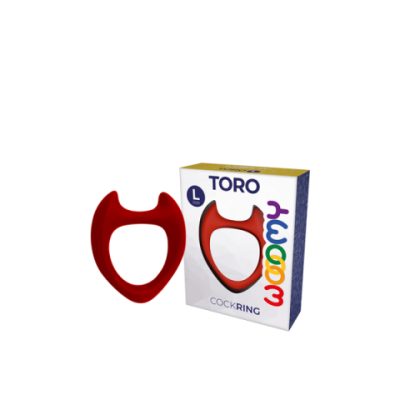 Эрекционное кольцо Toro от Wooomy красное L